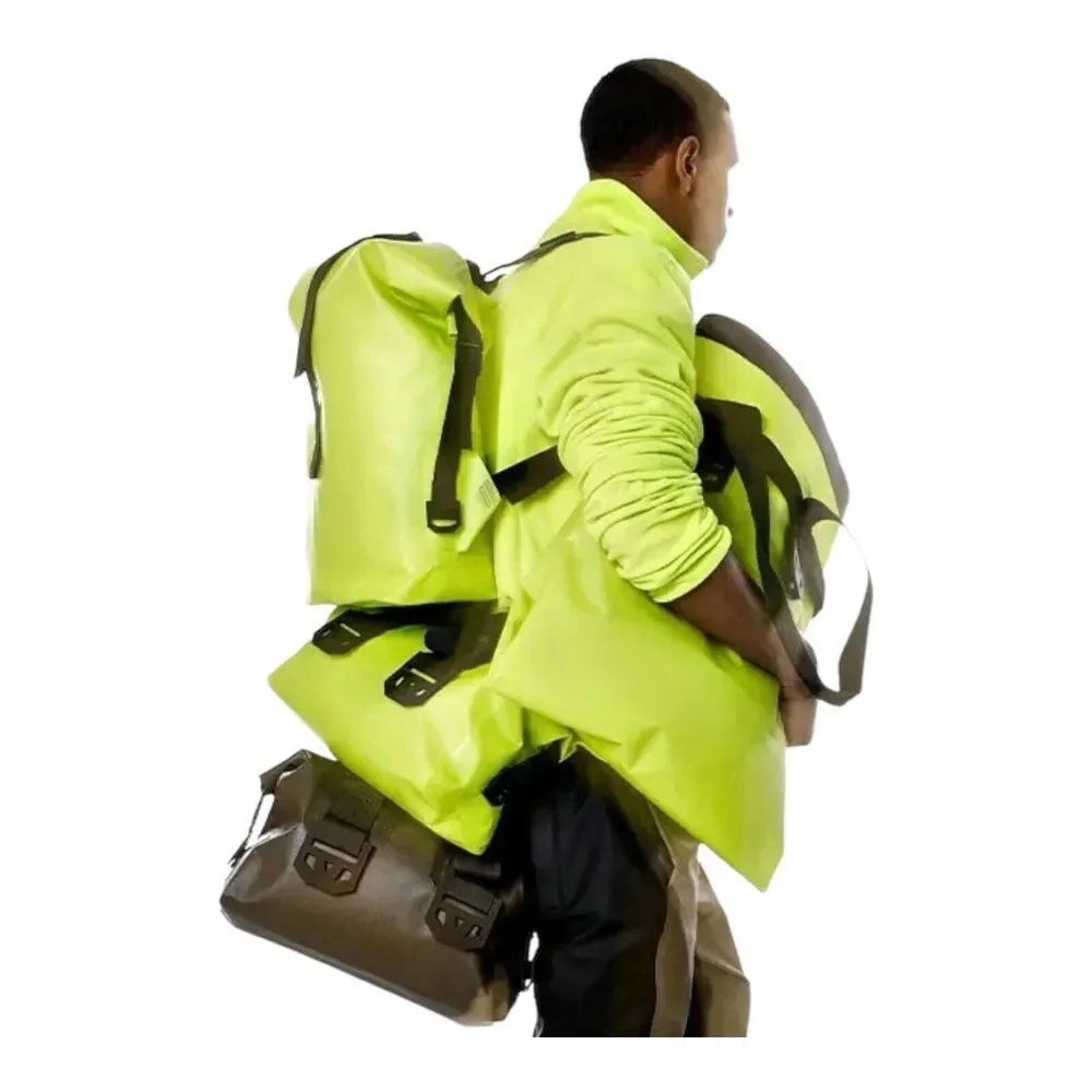 Rains Arid Nylon Adult Backpack - Rolltop, Green Neon Gorpcore Hike Outdoors